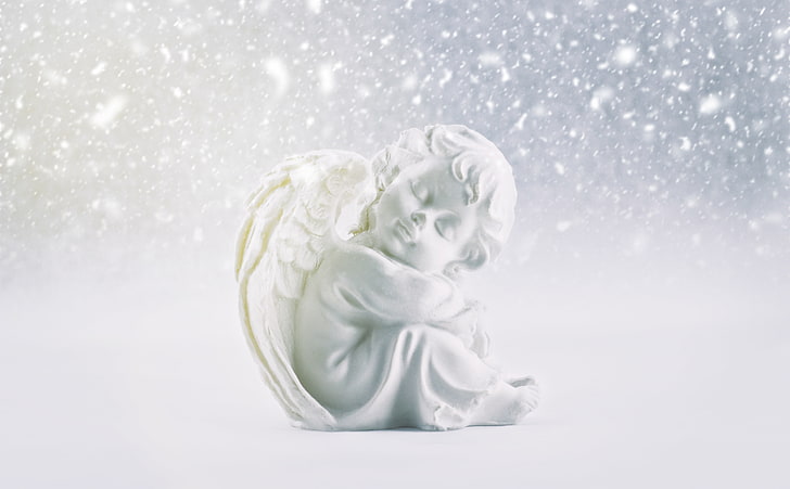 HD wallpaper: Baby Angel, Cute, Winter