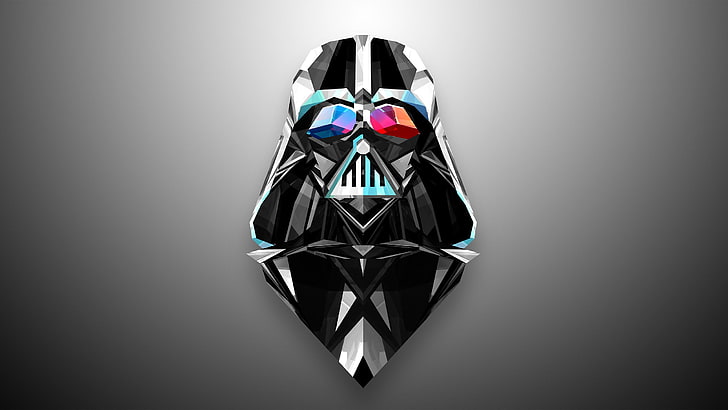 Darth Vader logo, Darth Vader illustration, Star Wars, artwork, HD wallpaper