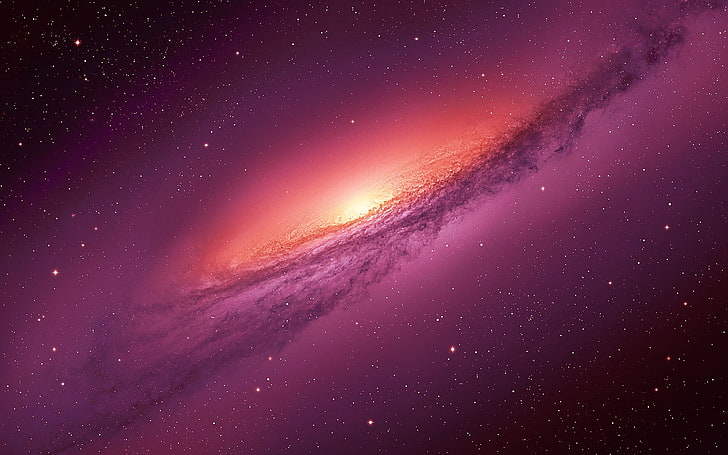 galaxy wallpaper, space, render, purple, stars, digital art, universe