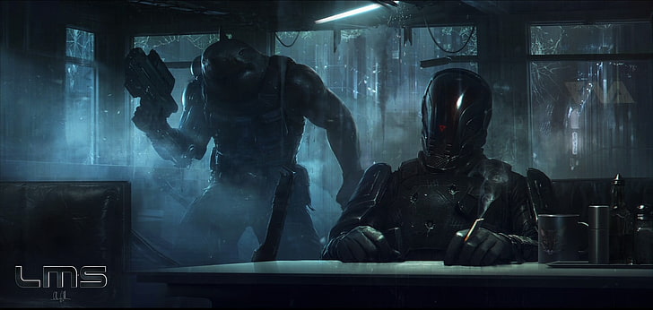 Halo poster, futuristic, mercenaries, warrior, Last Man Standing: Killbook of a Bounty Hunter