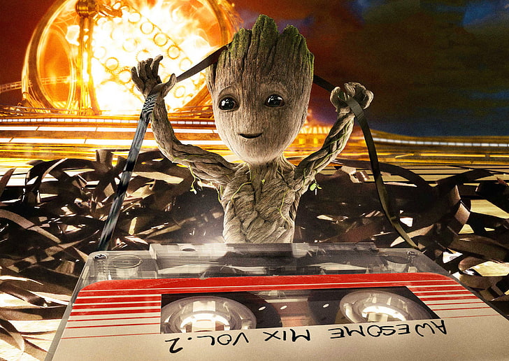 Baby Groot, Guardians Of The Galaxy Vol 2, representation, art and craft, HD wallpaper