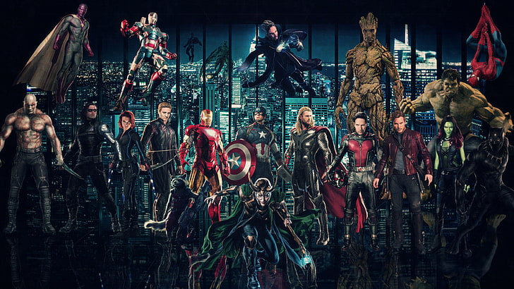 avengers infinity war, hulk, thor, hawk eye, antman, ant man, HD wallpaper