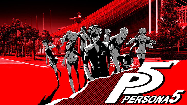 Persona 5 digital wallpaper, Protagonist (Persona 5), Persona series