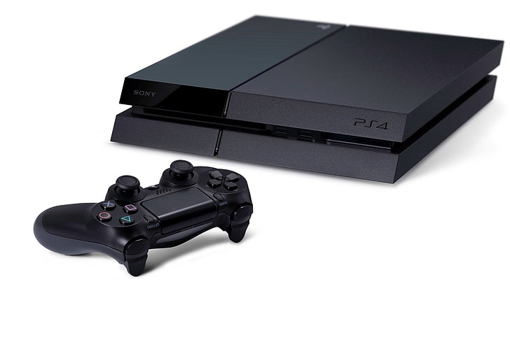 PlayStation 4, consoles, video games, Sony, white background, HD wallpaper