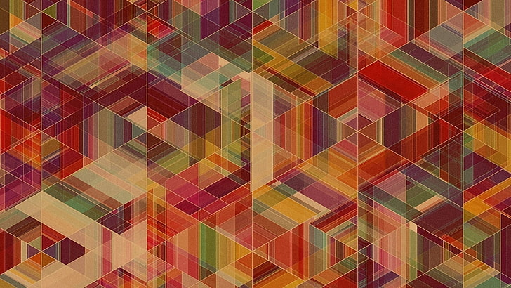 abstract painting, anime, colorful, symmetry, Simon C. Page, pattern, HD wallpaper