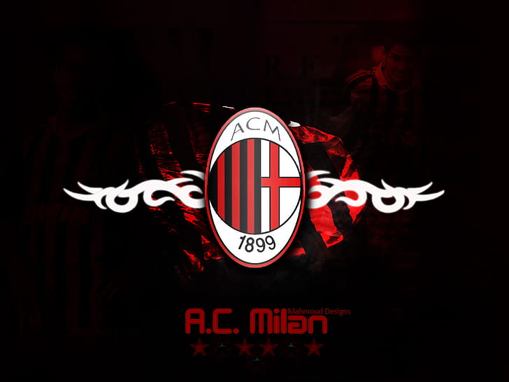 ac milan, design Logo, hD Desktop, HD wallpaper
