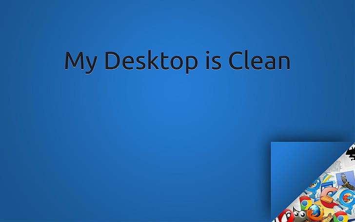 Clean desktop, my desktop is clean, computers, 1920x1200, HD wallpaper