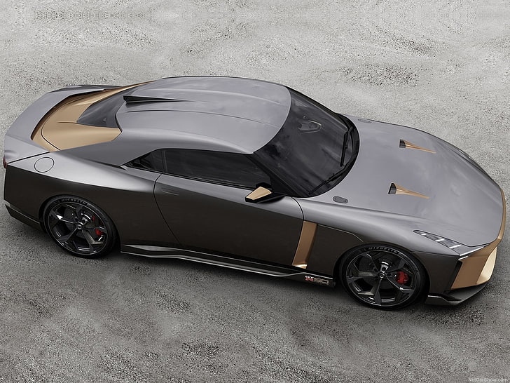 Nissan GT-R50 by Italdesign Concept, Nissan GTR, car, mode of transportation, HD wallpaper