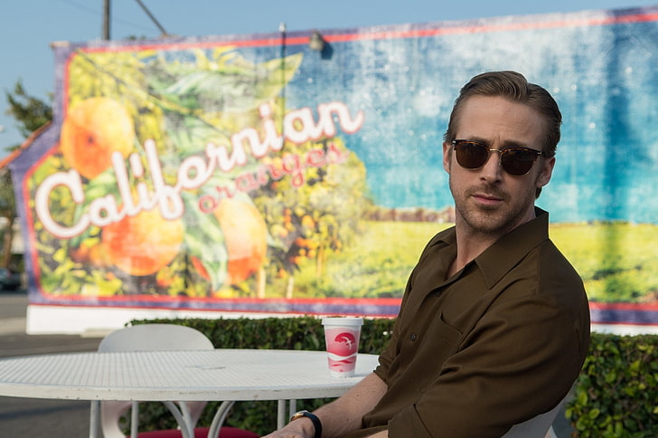 Movie, La La Land, Ryan Gosling, glasses, one person, sunglasses