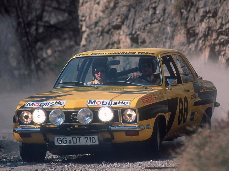 1973 75, ascona, opel, race, racing, rally, s r, version a, HD wallpaper