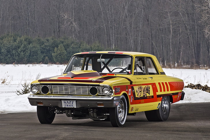 1964, drag, dragster, ford, pro, racer, stock, thunderbolt
