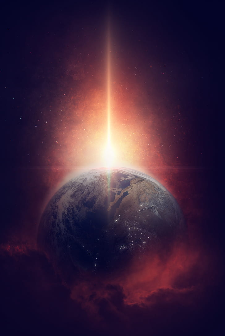2736x1824px | free download | HD wallpaper: Sun, Milky way, Earth, 4K,  Cosmos | Wallpaper Flare