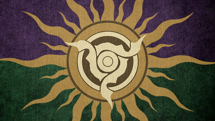 The Elder Scrolls, Okiir, Flag of Morrowind, pattern, art and craft, HD wallpaper
