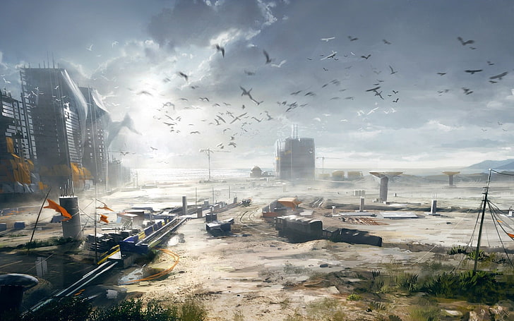 high-rise building illustration, Battlefield 4, concept art, video games