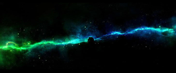Horsehead Nebula, space, night, sky, green color, nature, star - space, HD wallpaper