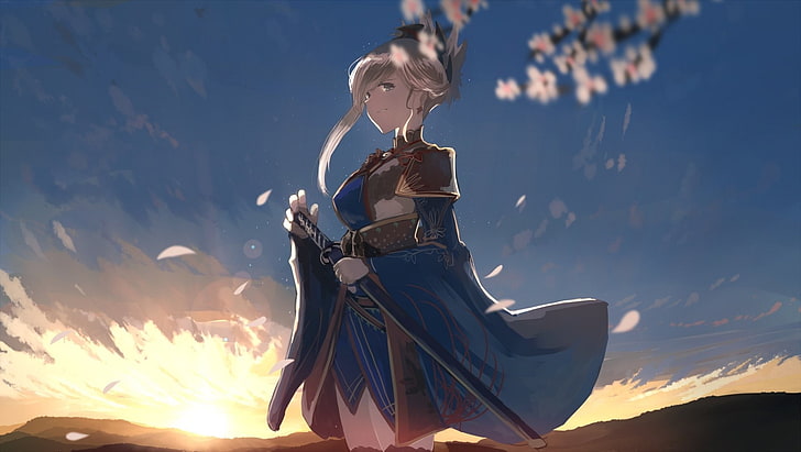 Fate Series, Fate/Grand Order, Blue Eyes, Dress, Girl, Long Hair, HD wallpaper