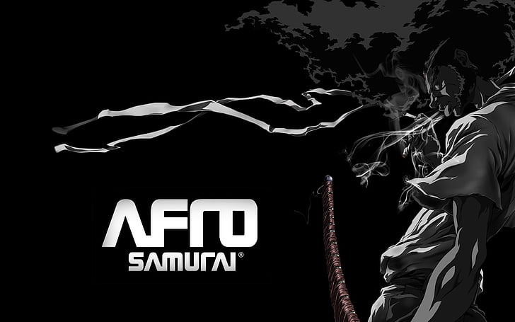 afro, anime, game, samurai
