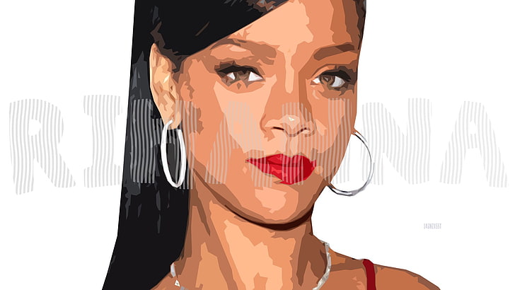 HD wallpaper: Singers, Rihanna, Artistic, Digital Art, Face, Music,  Musician | Wallpaper Flare