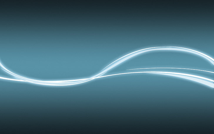 white wavy line illustration, lines, light, abstract, backgrounds, HD wallpaper