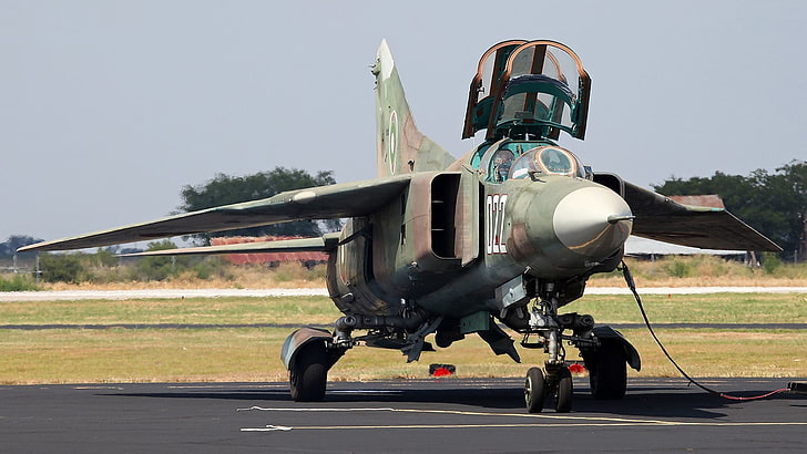 MiG-23, aircraft, military aircraft, vehicle, Russian Air Force, HD wallpaper