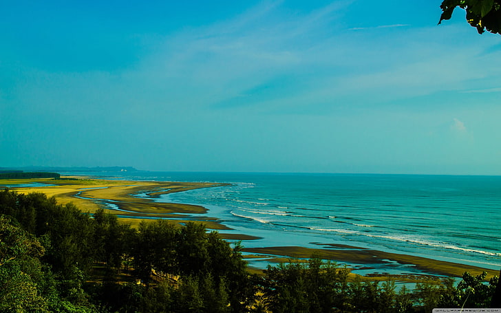 Worlds longest sea beach , cox's bazar , bangladesh, water, sky, HD wallpaper