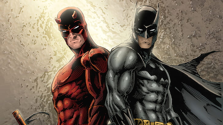 Comics, Crossover, Batman, Daredevil, HD wallpaper