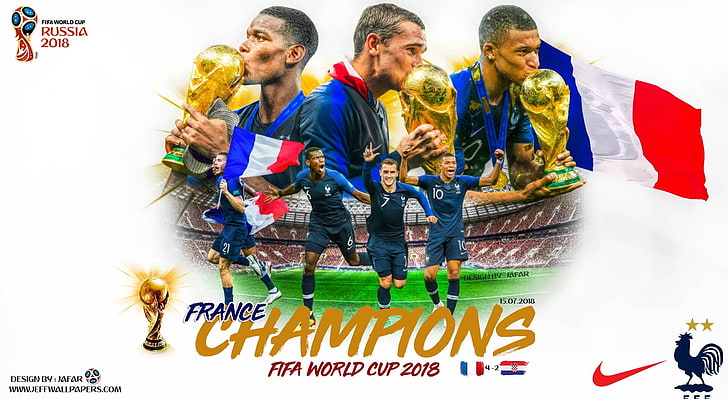 FRANCE CHAMPIONS FIFA WORLD CUP 2018, Sports, Football, manchester united, HD wallpaper