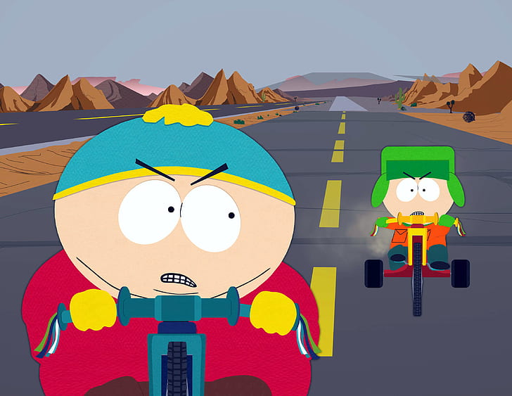 South Park, Eric Cartman, Kyle Broflovski, HD wallpaper