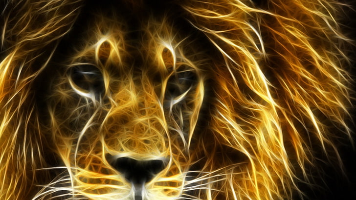 HD wallpaper: lion desktop backgrounds, mammal, animal themes, one animal |  Wallpaper Flare