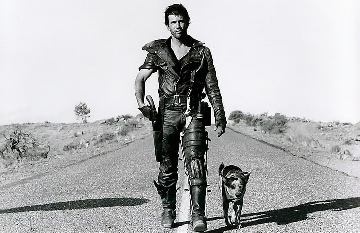 dogs mad max grayscale mel gibson 2800x1810  Animals Dogs HD Art