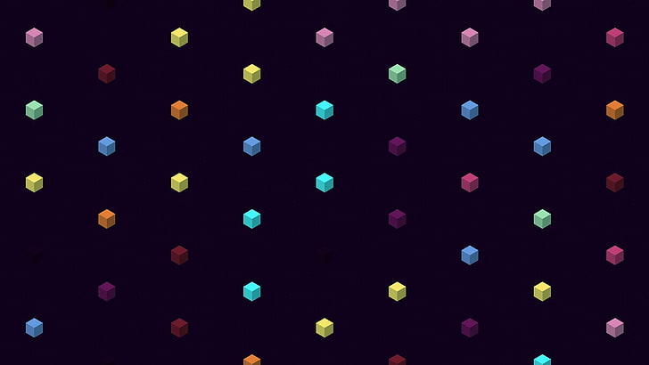 assorted-color cubes digital wallpaper, Fez , backgrounds, multi colored, HD wallpaper