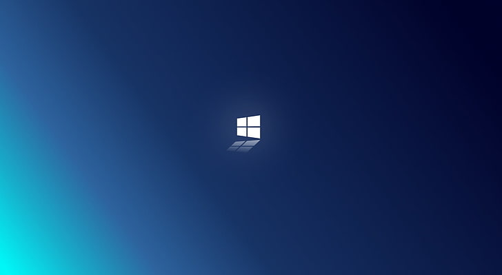 Windows 10 2.0, computer Window logo, reflection, minimal, minimalism HD wallpaper