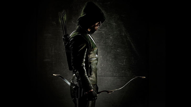 Green Archer poster, Arrow, Stephen Amell, Oliver Queen, one person, HD wallpaper