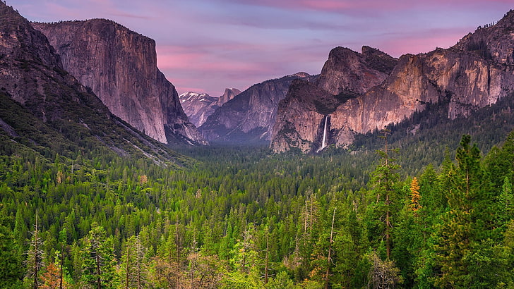 El Capital, Yosemite, nature, landscape, mountains, clouds, trees
