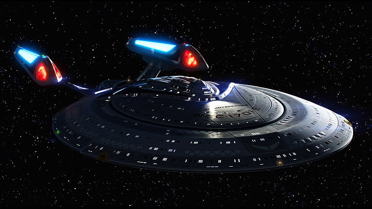 Star Trek, USS Enterprise (spaceship), no people, illuminated