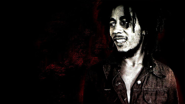 Bob Marley, men, artwork, music, celebrity, singer, portrait