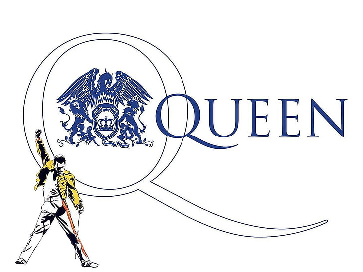 HD wallpaper: Queen British Rock Band, Queen logo, Music, creativity, white  background | Wallpaper Flare