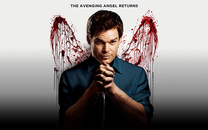 Dexter screenshot, michael c hall, one person, indoors, front view