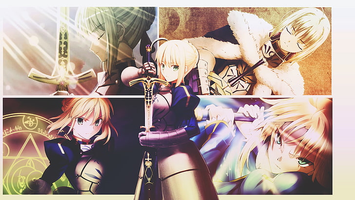 Fate/Stay Night, anime girls, Saber, Fate Series, transfer print