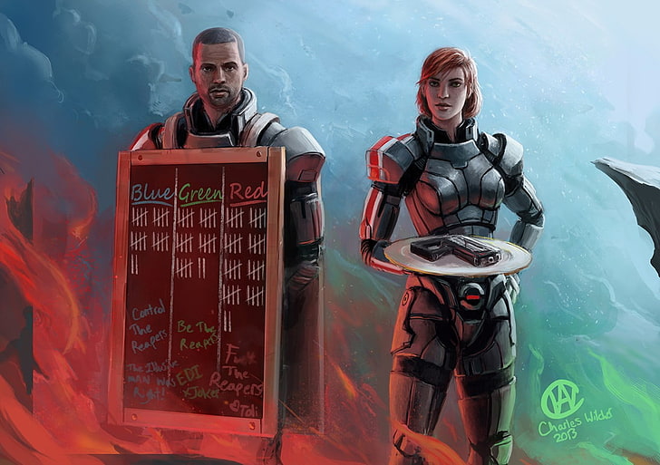 Charles Wider 2013 fictional character illustrations, Mass Effect