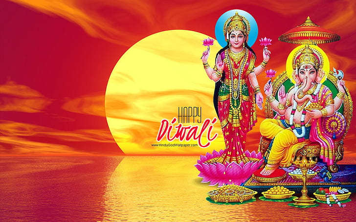 Laxmi Ganesh Happy Diwali And Diwali New Hindu God Hd Wallpapers 1920×1200, HD wallpaper