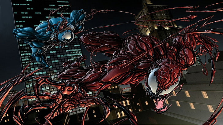 Hd Wallpaper Comics Venom Vs Carnage Carnage Marvel Comics Wallpaper Flare