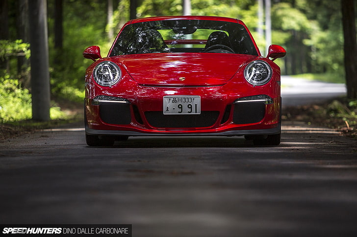 Porsche 911, Porsche 911 GT3, Speedhunters , red cars, mode of transportation