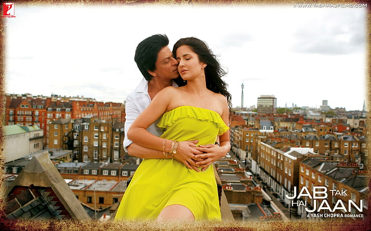 Shahrukh Katrina Kaif Jab Tak Hai Jaan, indian movies, HD wallpaper