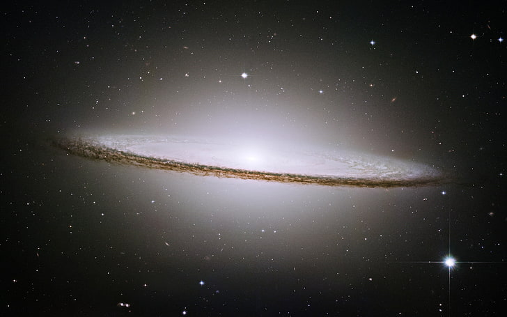 outer space illustration, galaxy, sombrero, vlt, ngc 4594, Messier