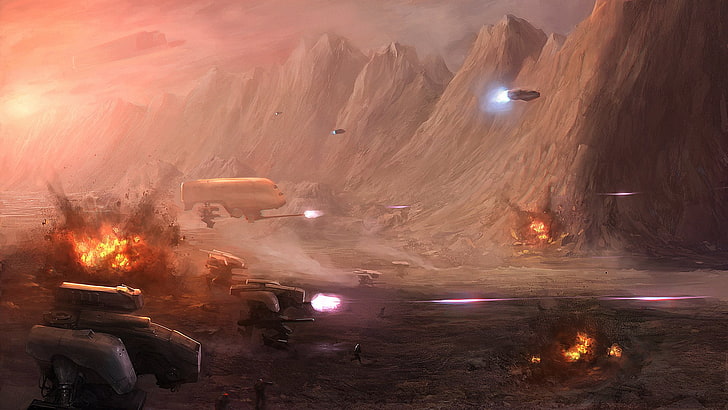 Sci Fi, Battle, HD wallpaper