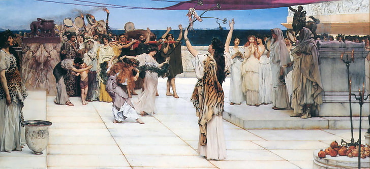 classic art, Lawrence Alma-Tadema, ancient greece, hanging, HD wallpaper