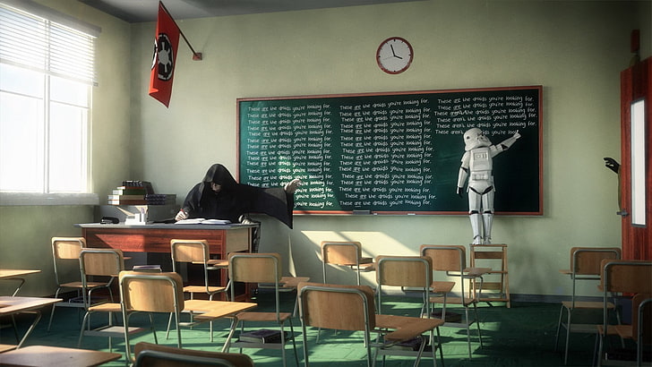 Star Wars Stormtrooper and Darth Sidious wallpaper, Emperor Palpatine, HD wallpaper