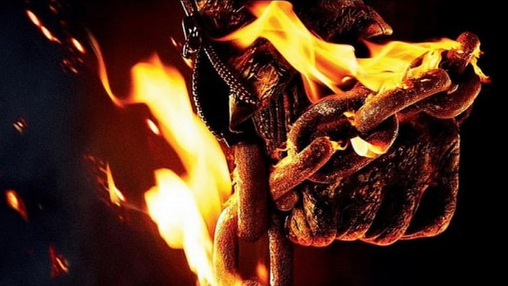 HD wallpaper: ghost rider spirit of vengeance, burning, fire, fire -  natural phenomenon | Wallpaper Flare