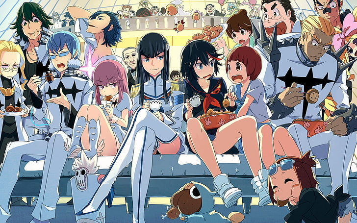group of anime characters wallpaper, Kill la Kill, Kiryuin Satsuki, HD wallpaper